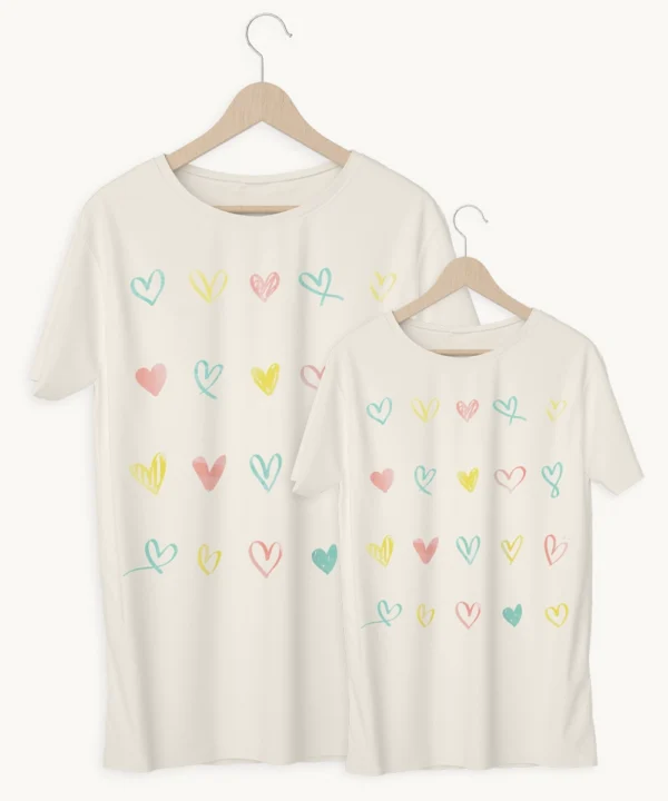 T-Shirt Corações (Infantil)
